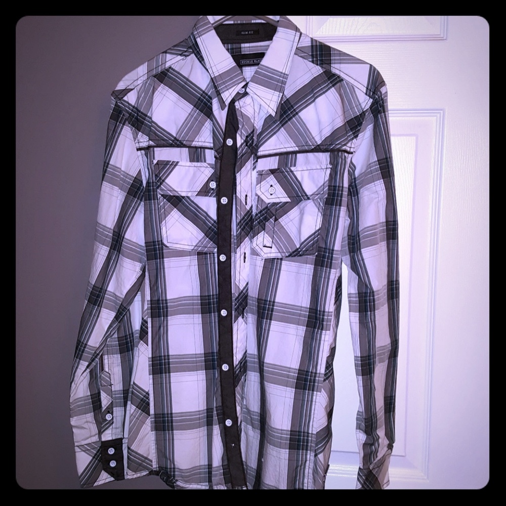 Buckle Black Button Down